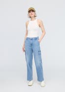 DUER Performance Denim Lite High Rise Cargo