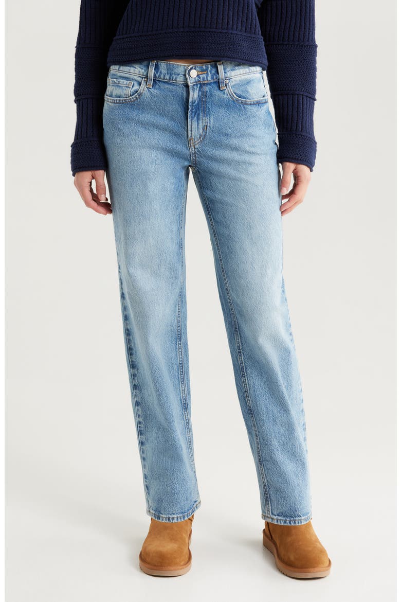 Cesca Straight Leg Jeans, Main, color, MEDIUM WASH
