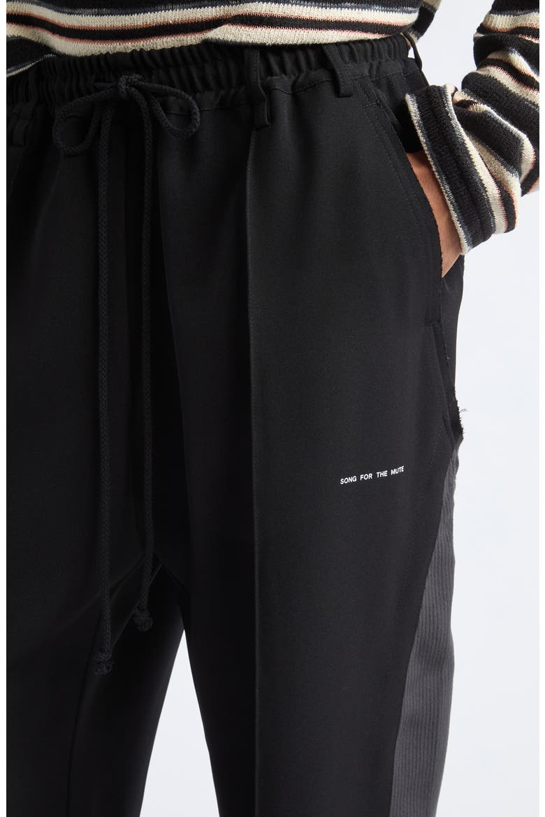 Tear Drop Track Pants, Alternate, color, BLACK
