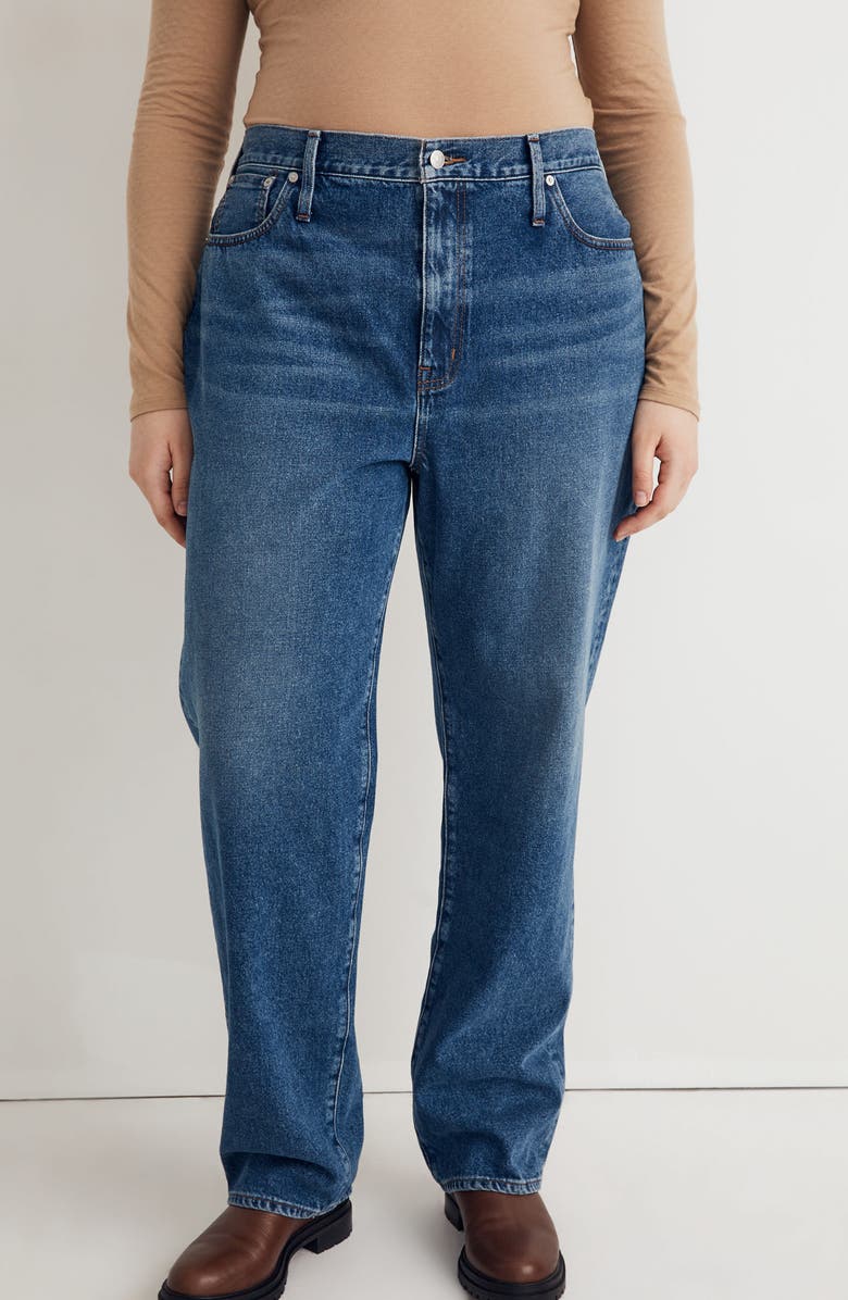 Madewell Baggy Straight Jeans, Alternate, color,