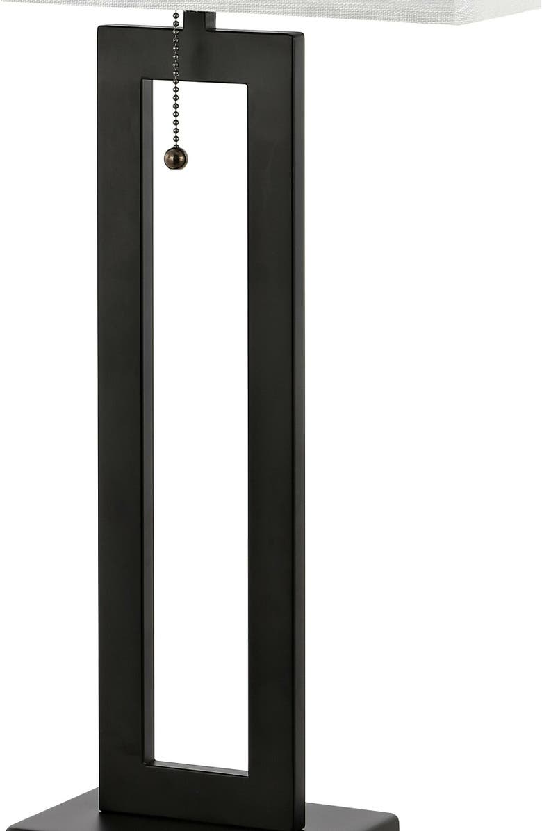 JONATHAN Y Sabrina 28.5" Vintage Industrial Iron LED Table Lamp with Pull-Chain and USB Charging Port, Alternate, color, Black