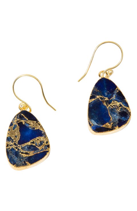 Mojave Turquoise Teardrop Earrings