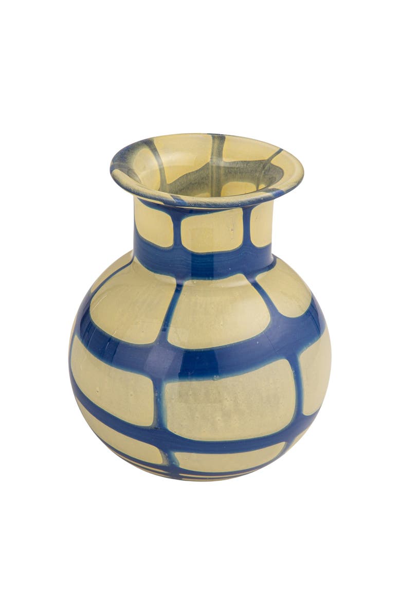 Storied Home Vase with Design, Main, color, White