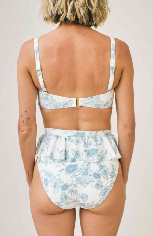 Hermoza Sabina High Waisted Swimwear Bottom In Blue