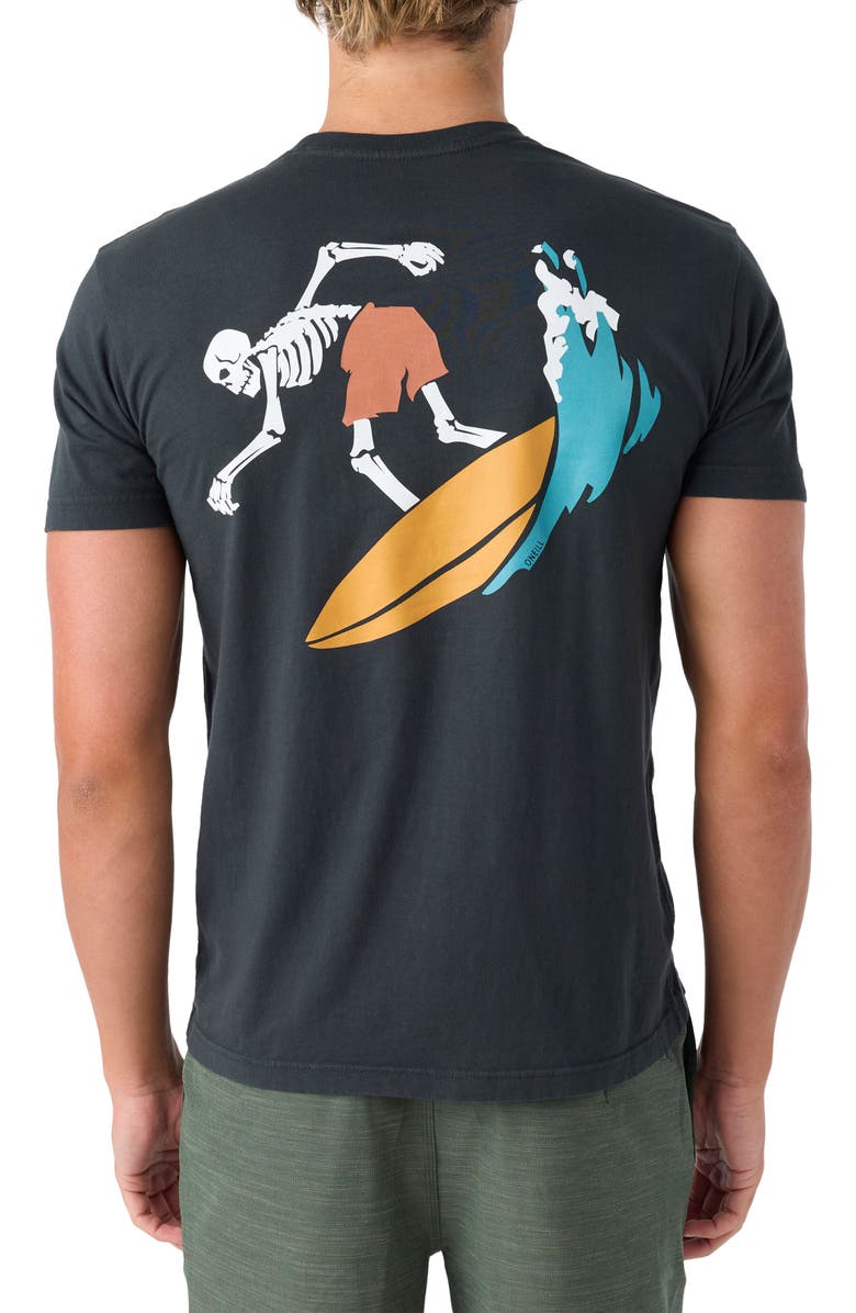 O'Neill Bones Surfer Cotton Graphic T-Shirt, Alternate, color, 
