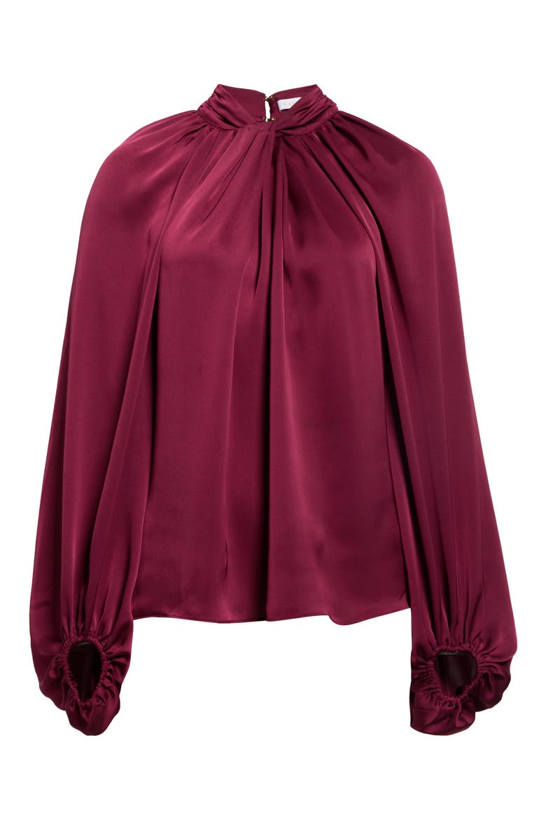 Emmy Recycled Polyester Top, Alternate, color, CRANBERRY