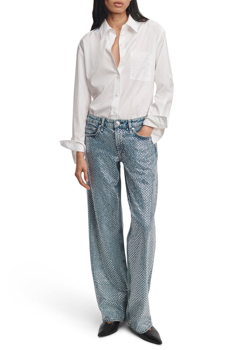 Cam Jewel High Waist Full Length Straight Leg Jeans, Alternate, color, DEKAL JEWEL