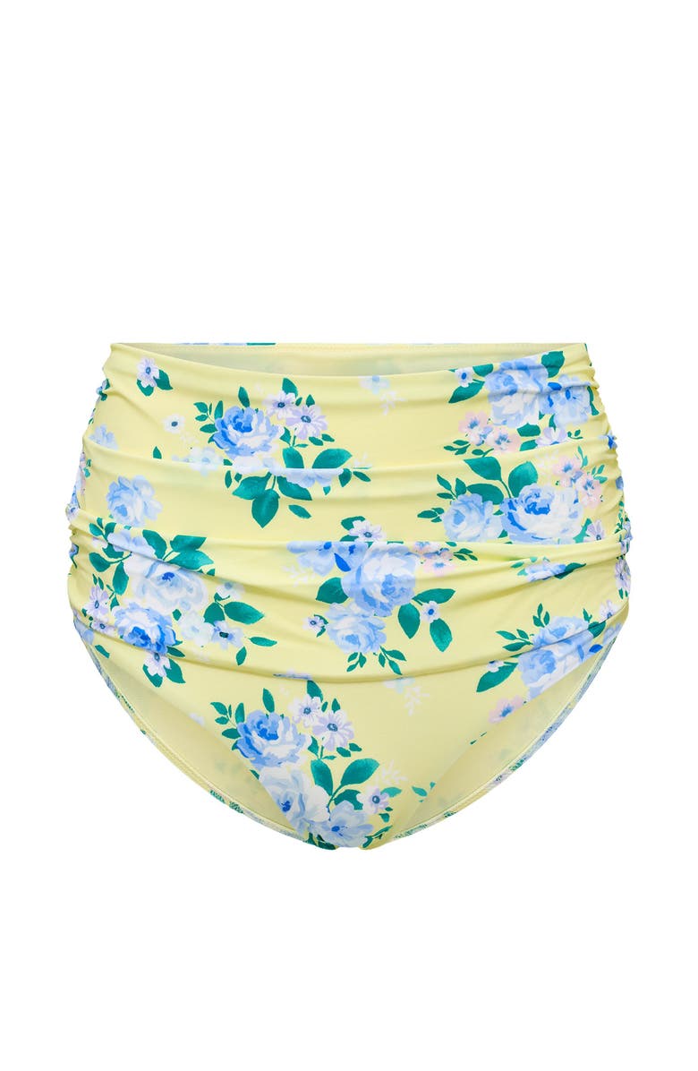 Adore Me Morgana Swimwear High Waisted Bottom, Alternate, color, Floral Yellow
