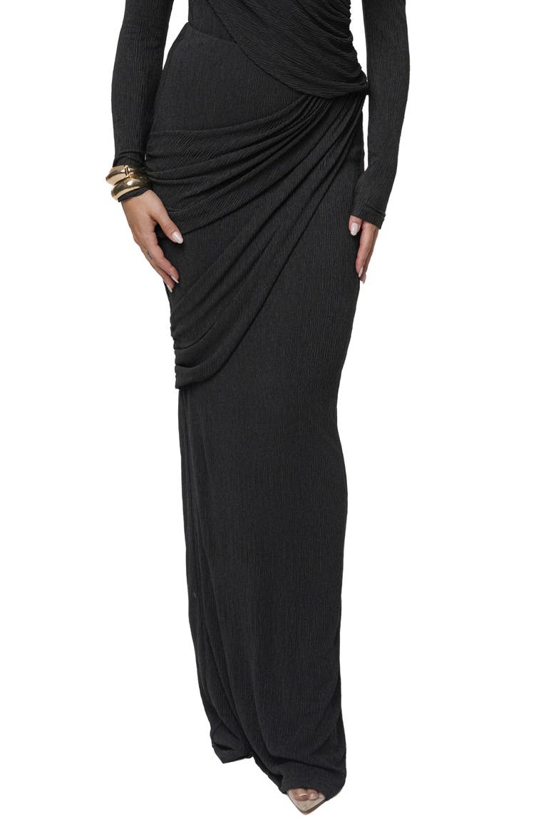 Paradise Hills Maxi Skirt, Main, color, BLACK