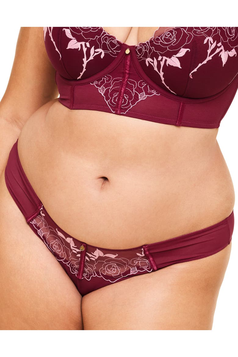 Rosita Brazilian Panties, Main, color, Dark purple