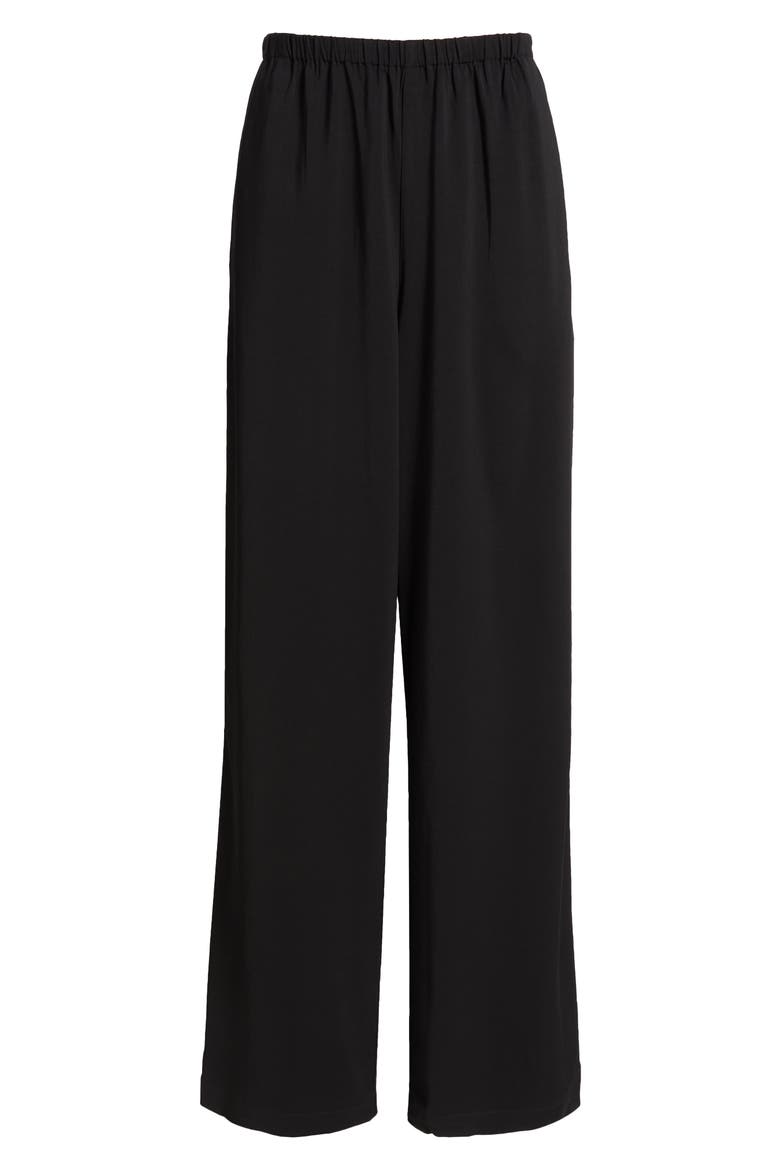 Monaco Wide Leg Pants, Alternate, color, NOIR