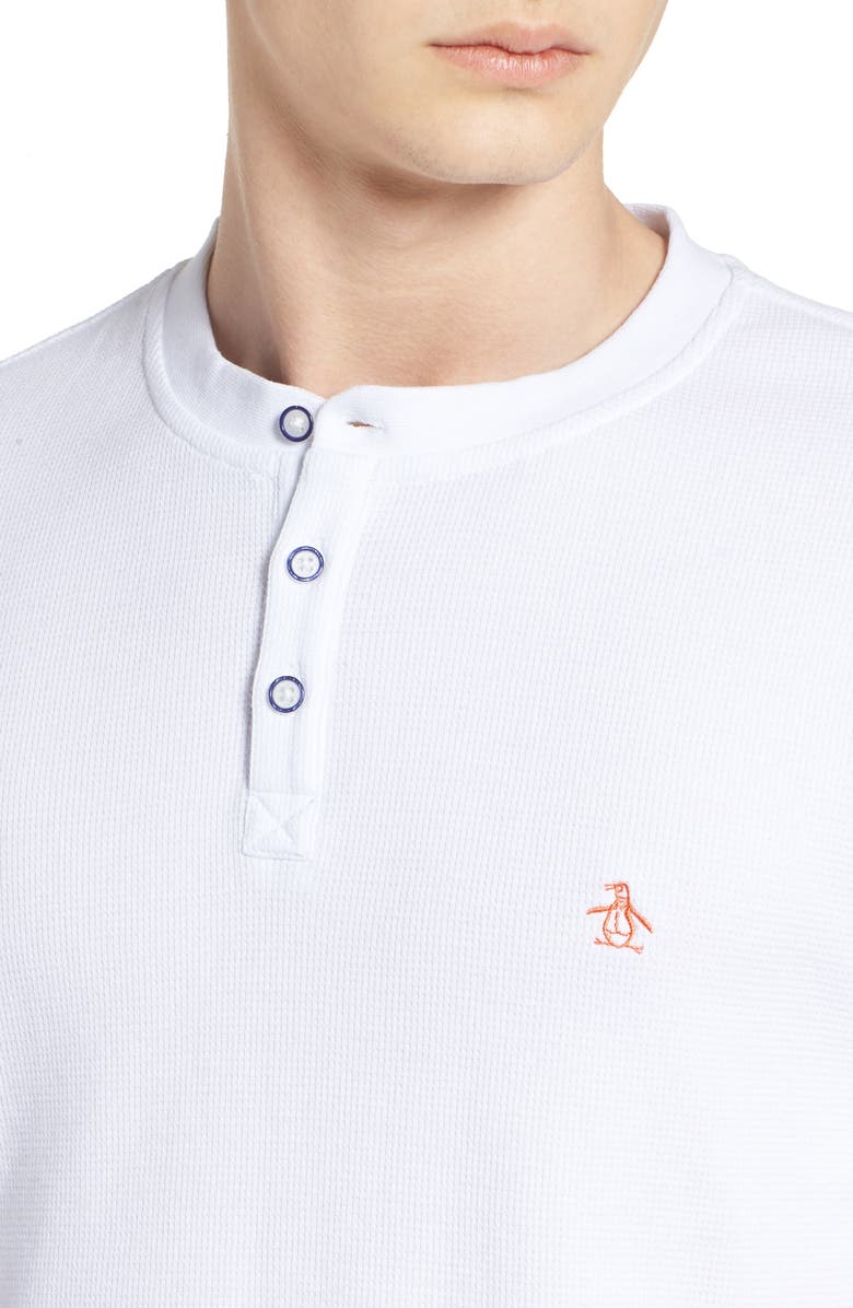 Original Penguin Waffle Knit Henley, Alternate, color, 