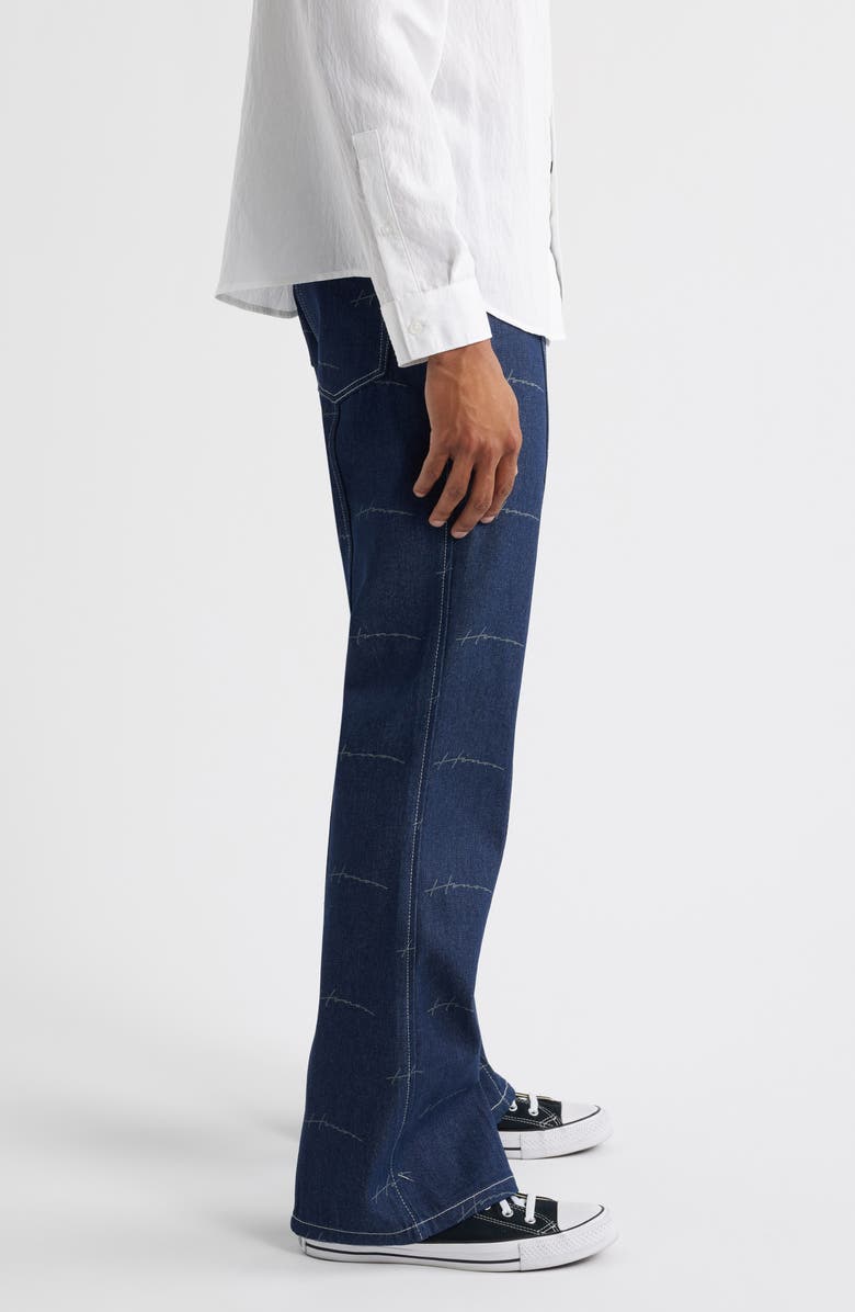 HONOR THE GIFT Print Riding Flare Jeans, Alternate, color, 