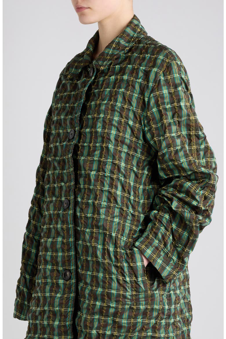 Raltonel Plaid Seersucker Coat, Alternate, color, KHAKI