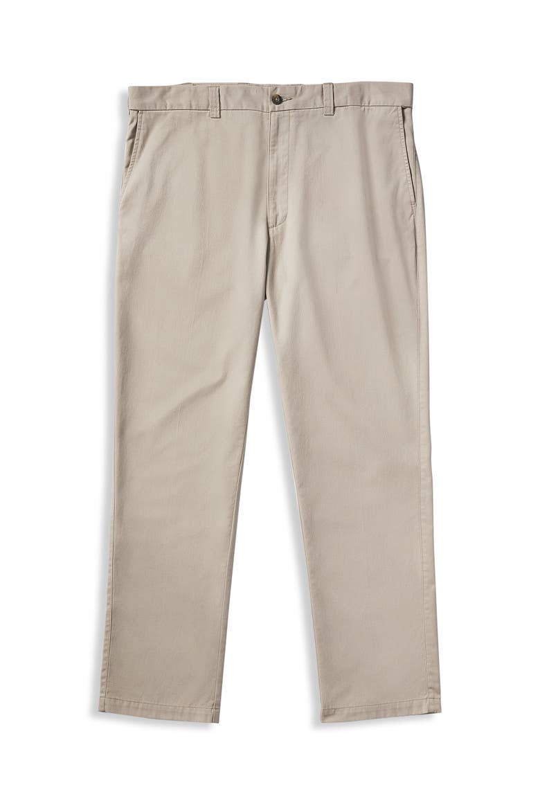 Big & Tall Flat-Front Twill Pants, Alternate, color, KHAKI