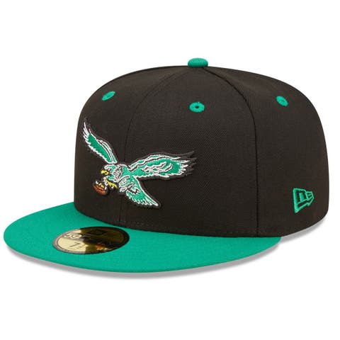 Men's New Era  Black/ Philadelphia Eagles Flipside 2Tone 59FIFTY Fitted Hat