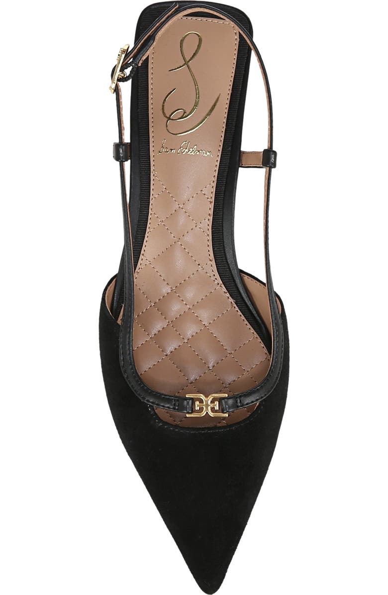 Sam Edelman Toni Slingback Pointed Toe Kitten Heel Pump, Alternate, color,