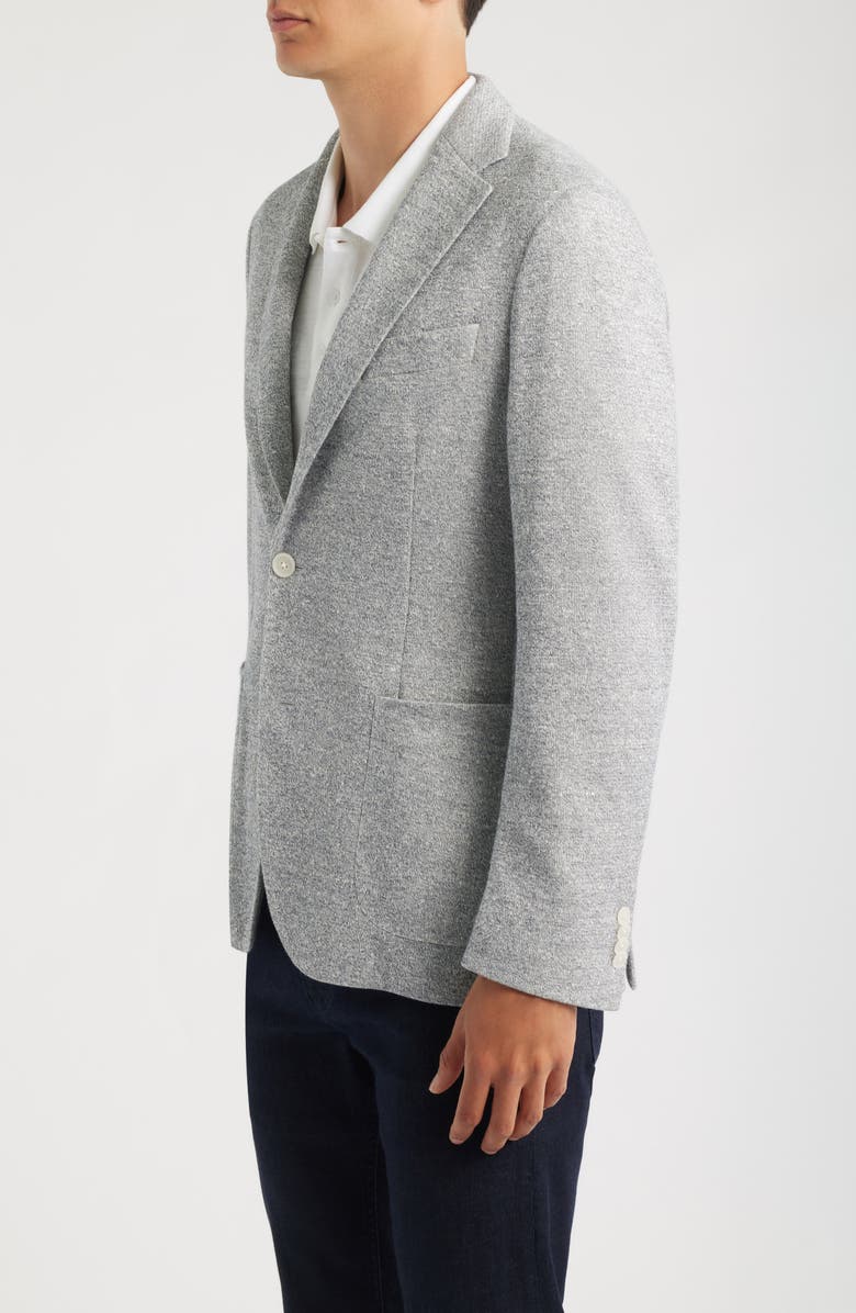 BOSS Hanry Slim Fit Knit Cotton Blend Sport Coat, Alternate, color, Open Blue