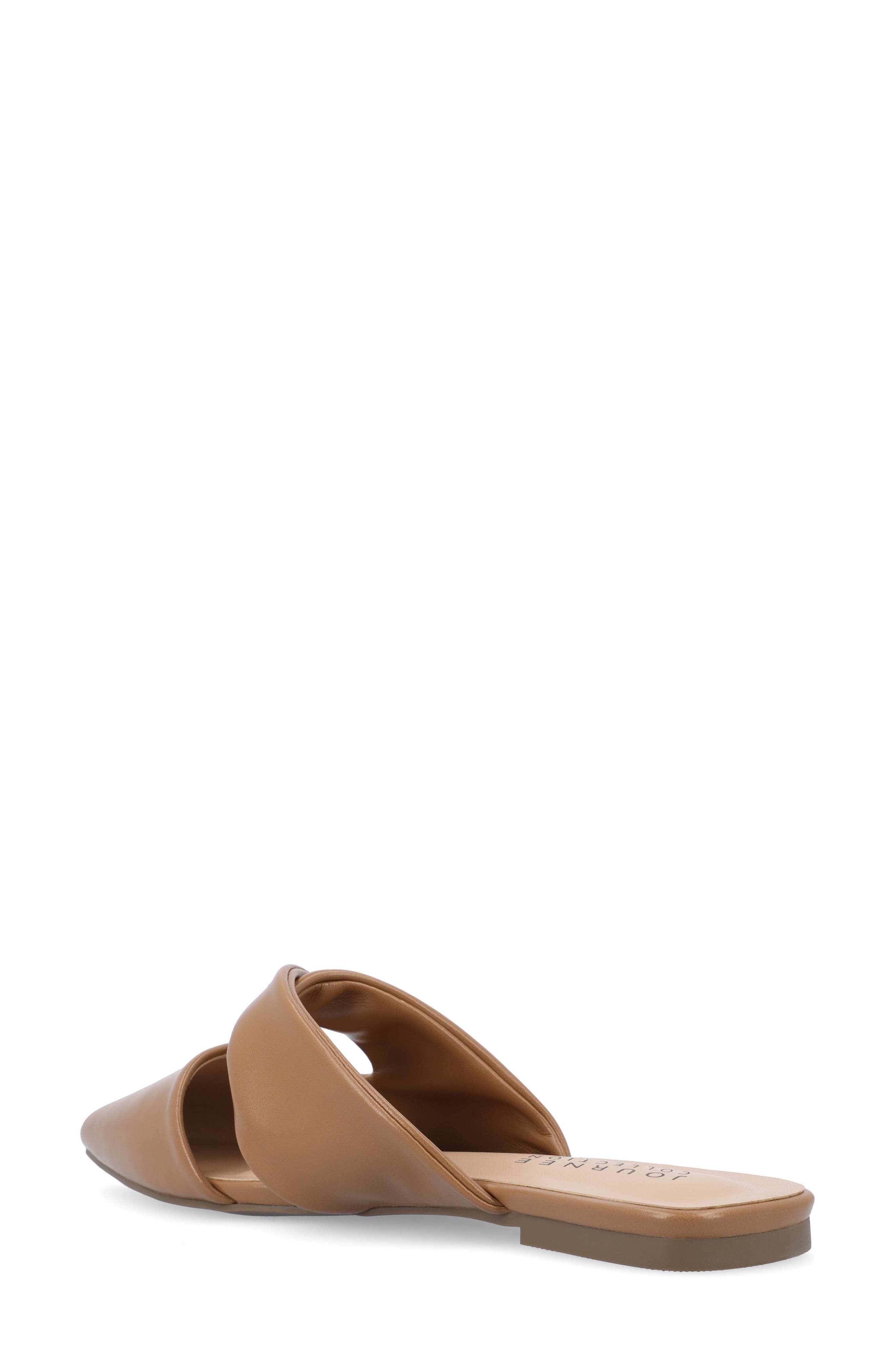 Journee Collection Enniss Flat Mule, Alternate, color, Brown