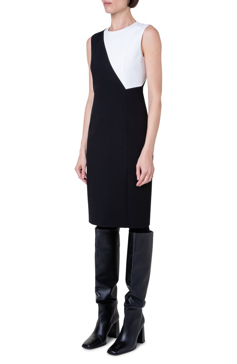 Akris punto Colorblock Sleeveless Sheath Dress, Alternate, color, 