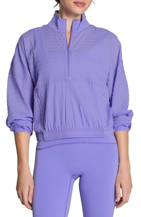 Active Run Water Resistant Half-Zip Jacket