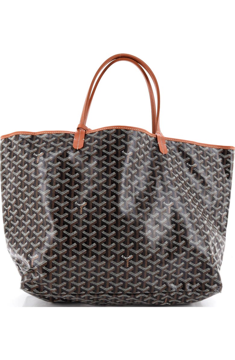 Pre-Owned Goyard Saint Louis Tote Coated Canvas GM, Alternate, color, Brown