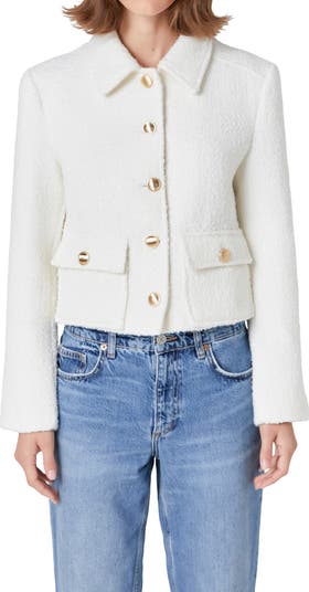 Endless Rose Bouclé Tweed Jacket | Nordstrom