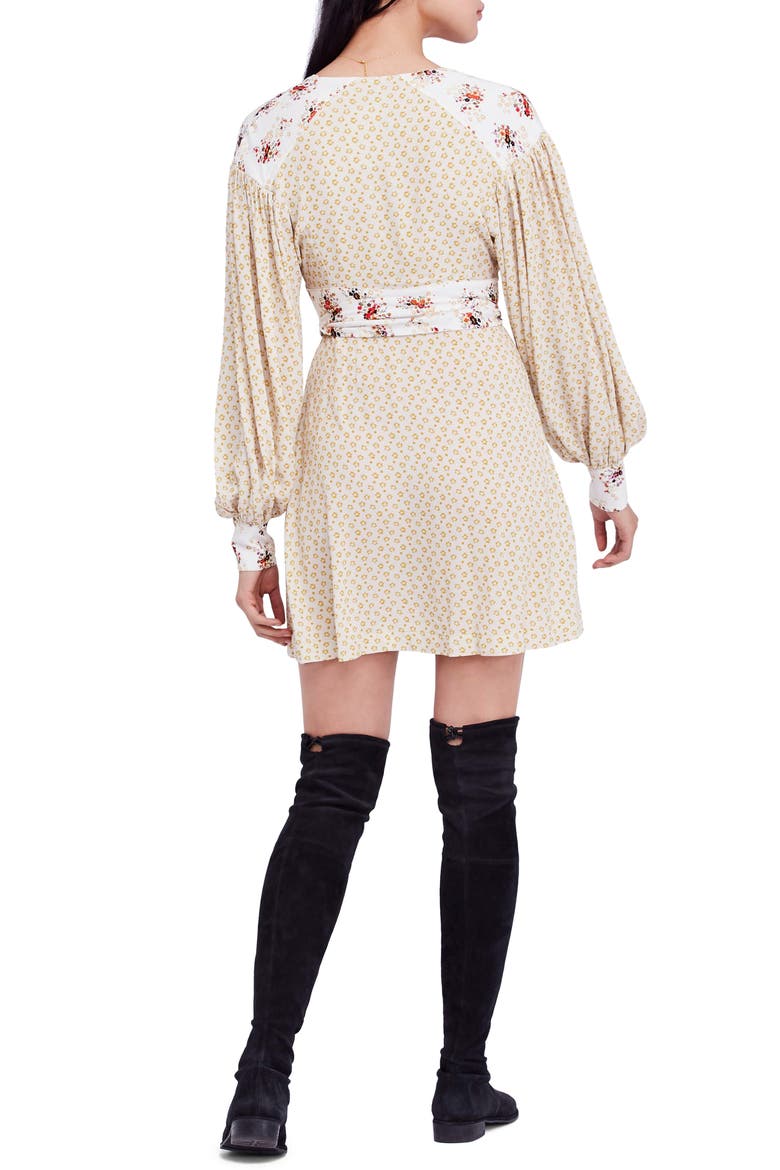 Wonderland Print Dress, Alternate, color, IVORY