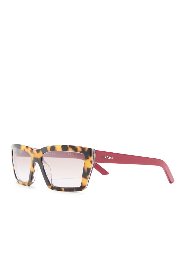 Millennial 57mm Rectangle Sunglasses, Alternate, color, BLUE