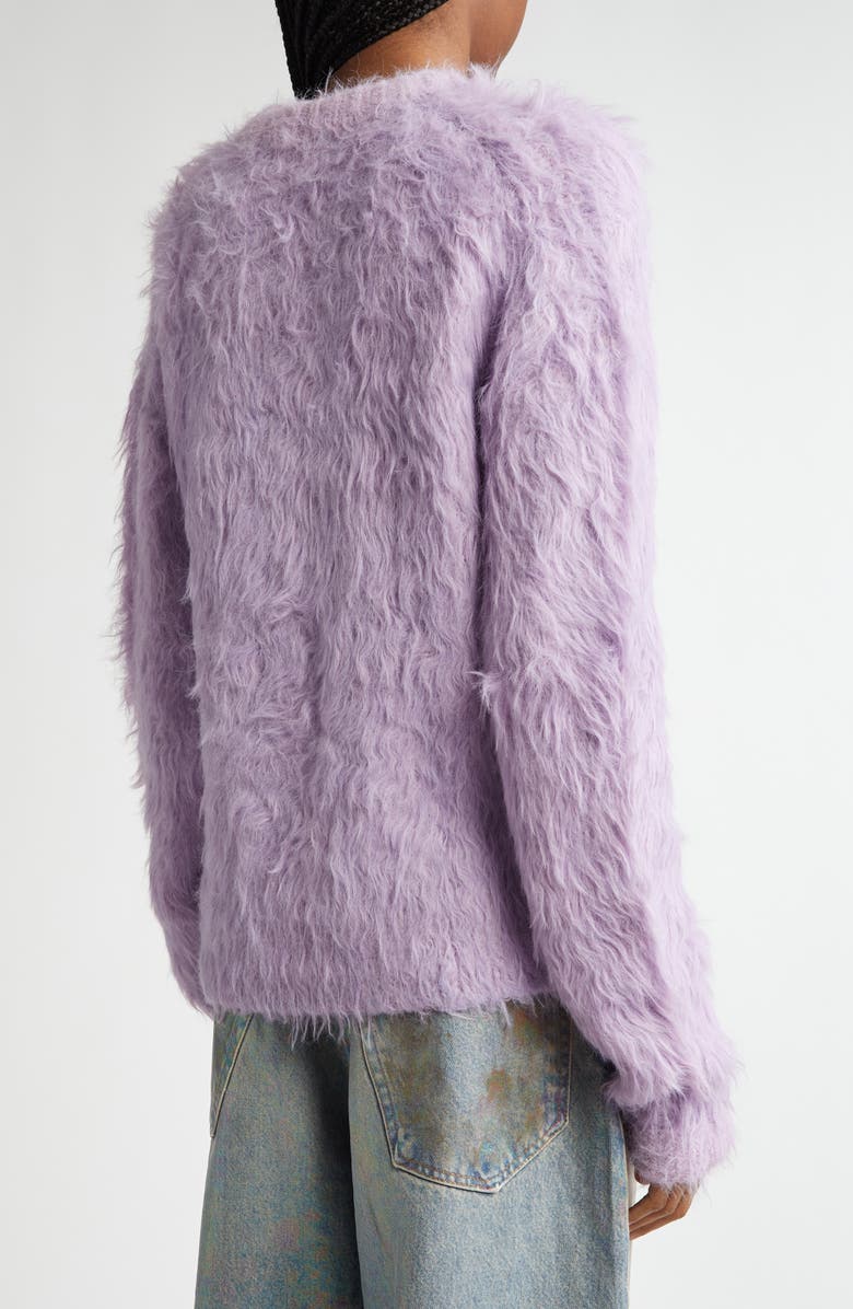Acne Studios Klux Fuzzy Crewneck Sweater, Alternate, color, 