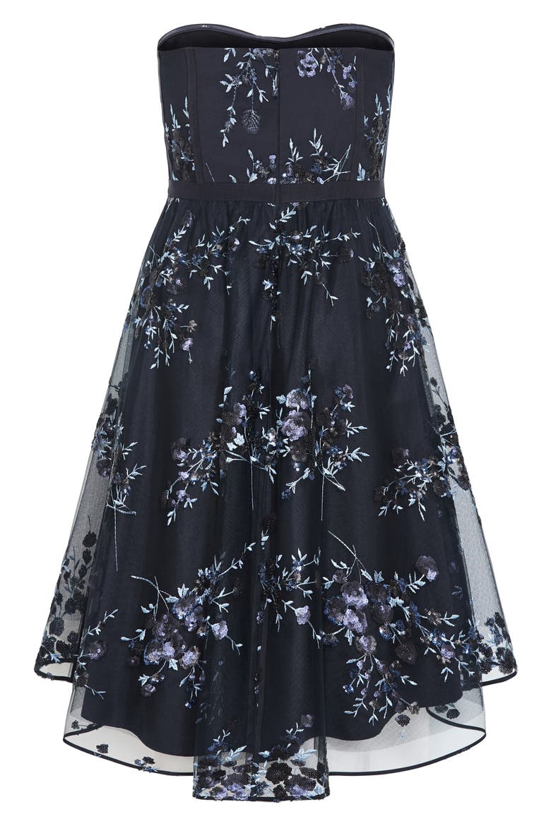 Ambrosia Lace Fit & Flare Dress, Alternate, color, NAVY