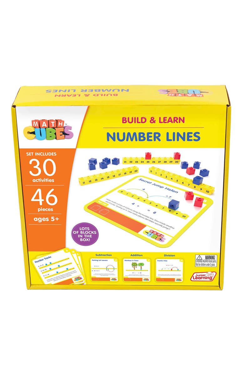Junior Learning Mathcubes Number Lines 30 Activity Set, Main, color, Multicolored