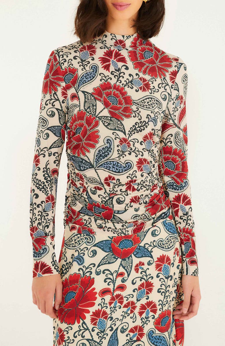 FARM Rio Francesca Sand Jersey Top, Main, color,