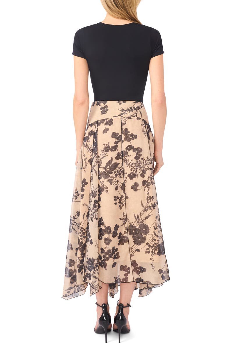 Ted Baker Floral Godet Maxi Skirt, Alternate, color, Hummus