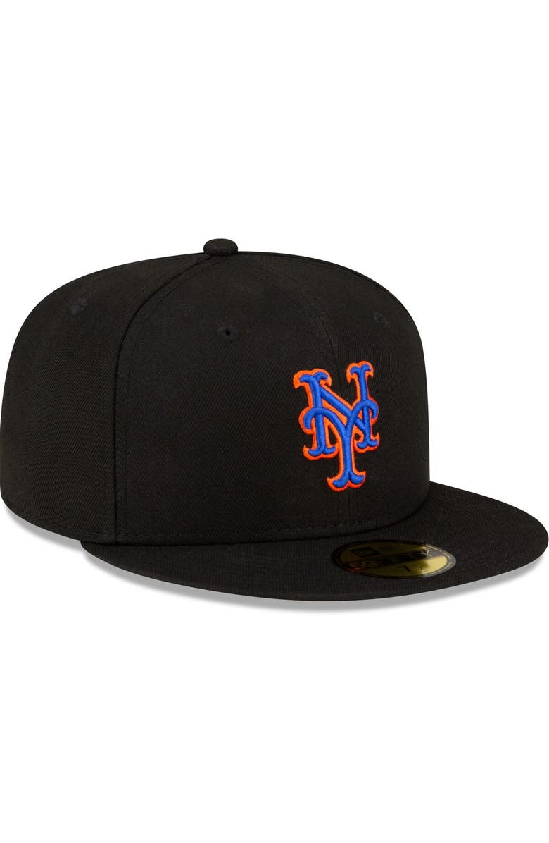 New Era Youth New Era Black New York Mets Authentic Collection Alternate On-Field 59FIFTY Fitted Hat, Alternate, color,