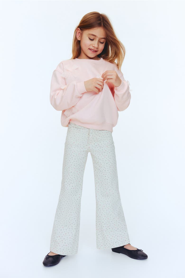 Motif-detail Sweatshirt, Alternate, color, Light pink/bows