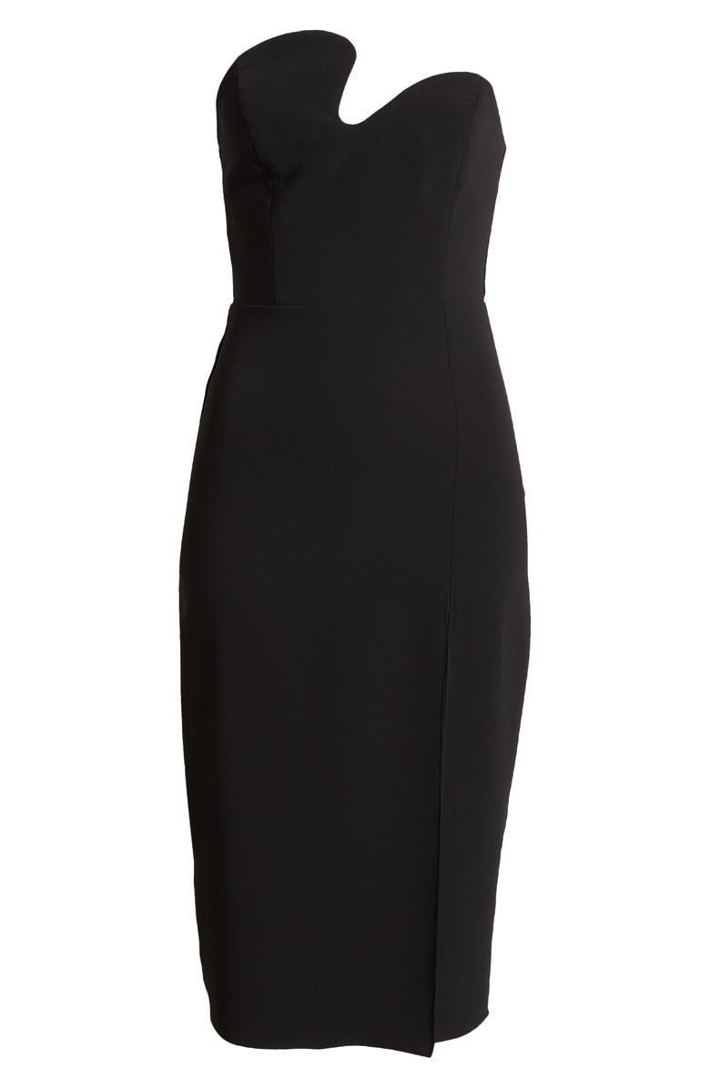 Amanda Uprichard Puzzle Strapless Midi Dress, Alternate, color, 