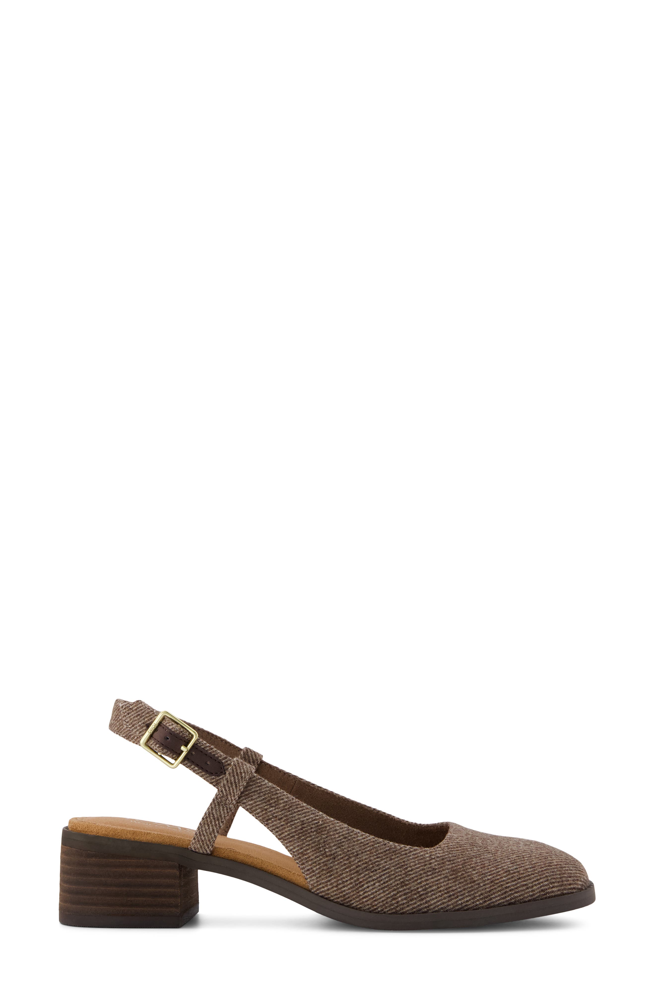 Jaclyn Slingback Sandal, Alternate, color, BROWN
