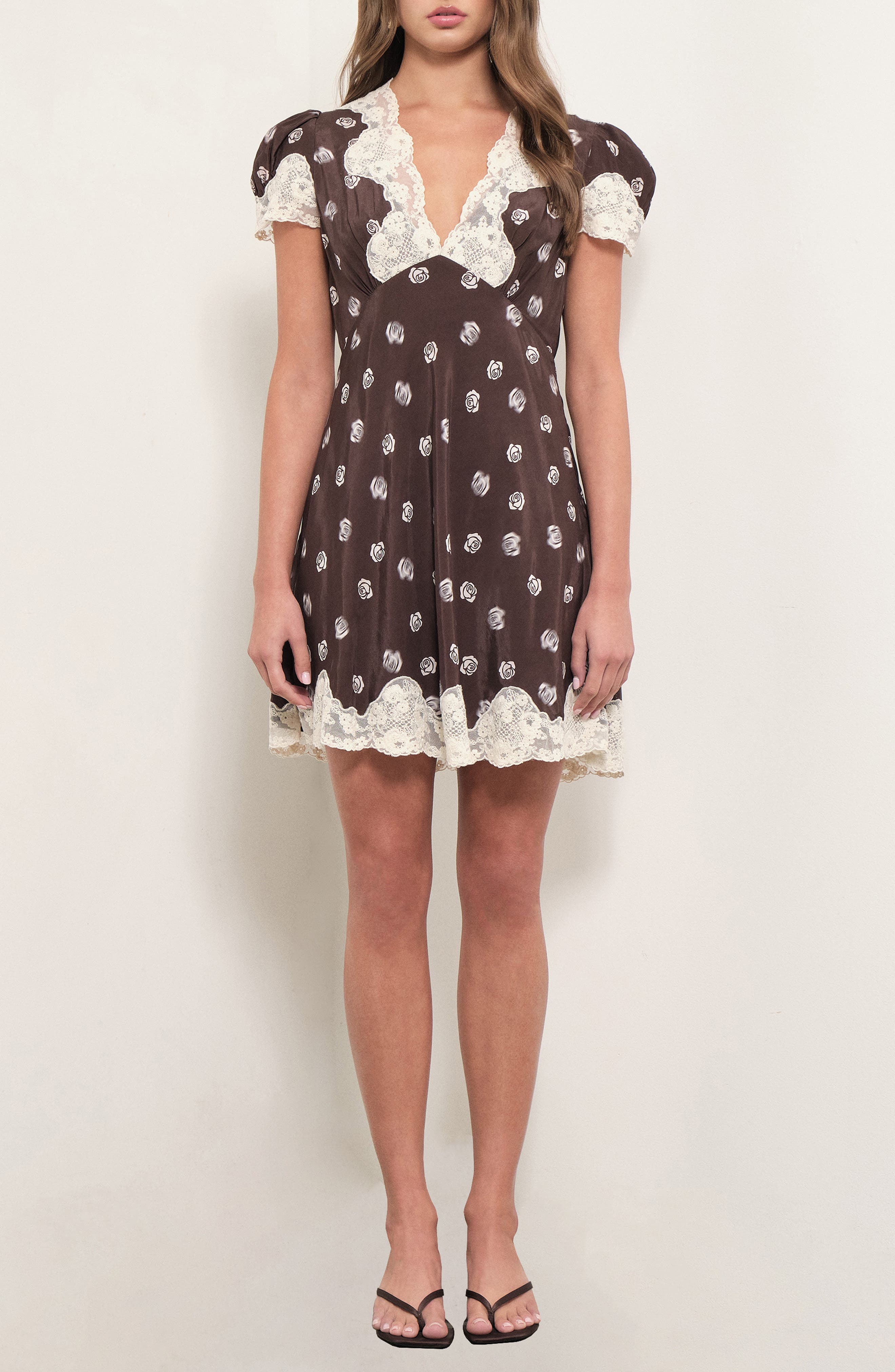 selected BROWN ROSE PRINT