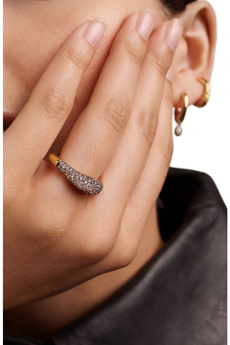 Pavé Duna Ring, Alternate, color, Gold