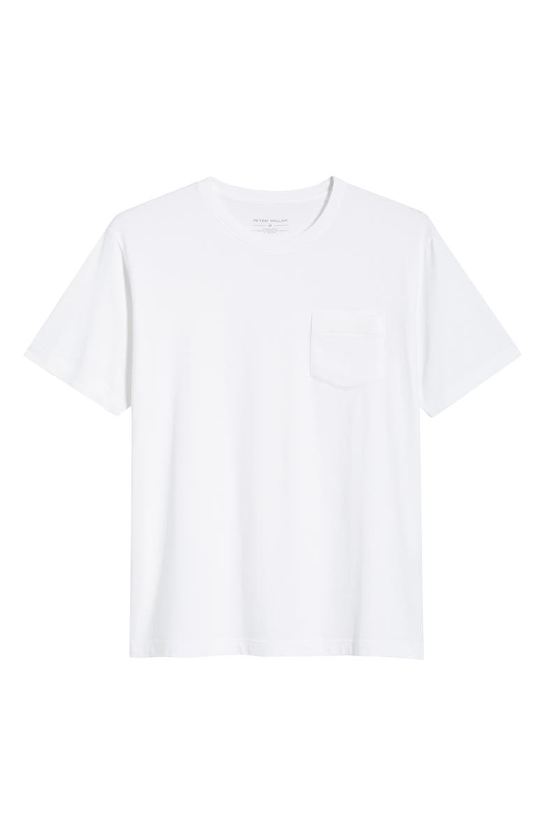Peter Millar Crown Comfort Cotton Blend Pocket T-Shirt, Alternate, color, White