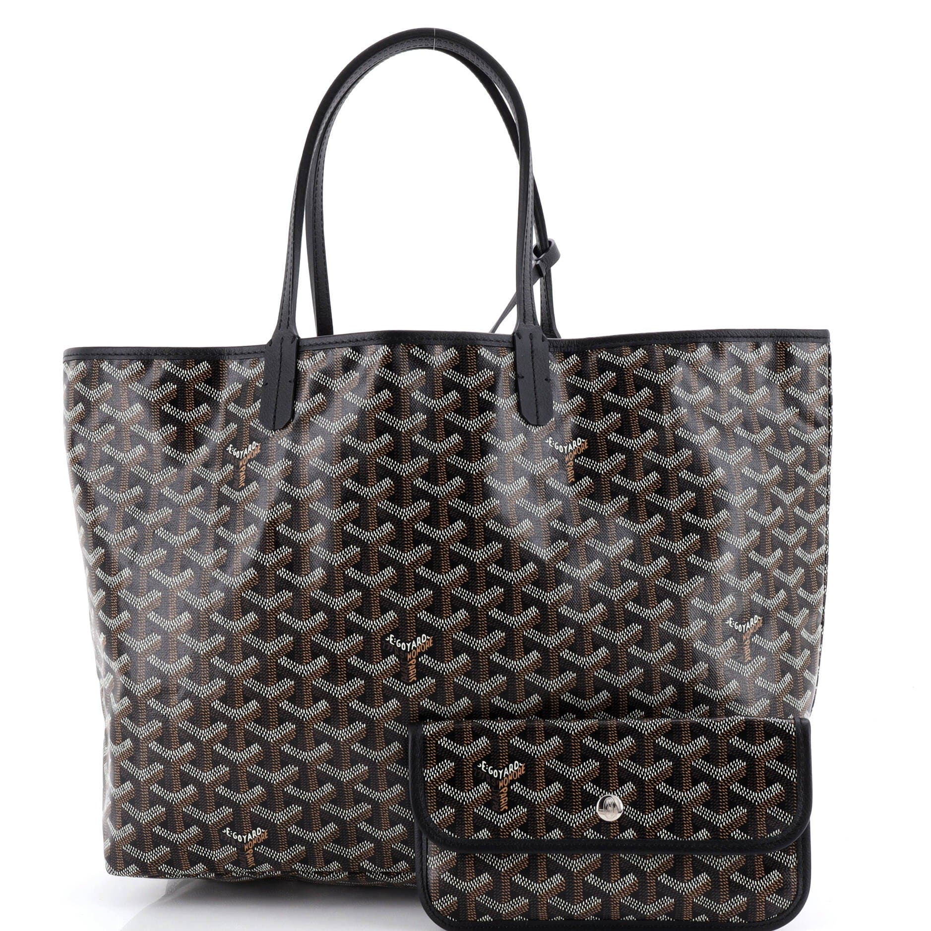 Pre-Owned Goyard Saint Louis Tote Coated Canvas PM, Alternate, color, Black