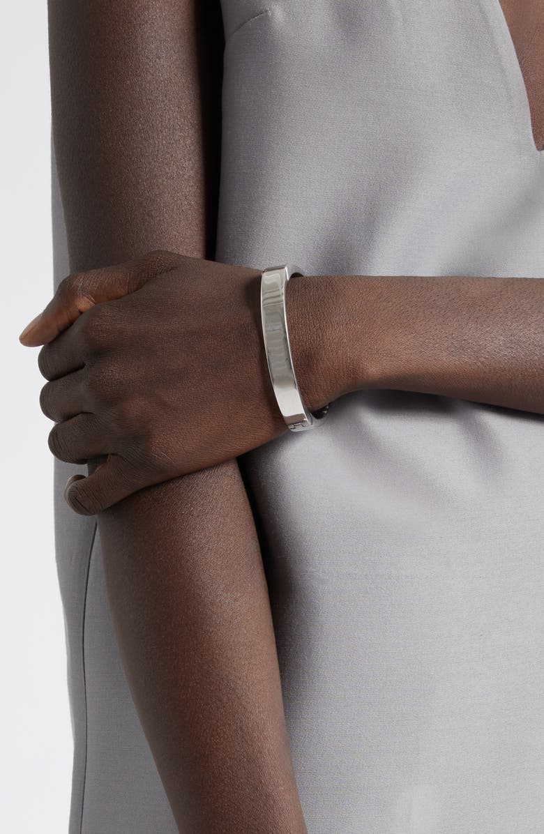 TOTEME Signature Hinged Cuff Bracelet, Alternate, color, Silver