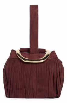 Dolce Vita Fringe Trim Mini Bucket Bag