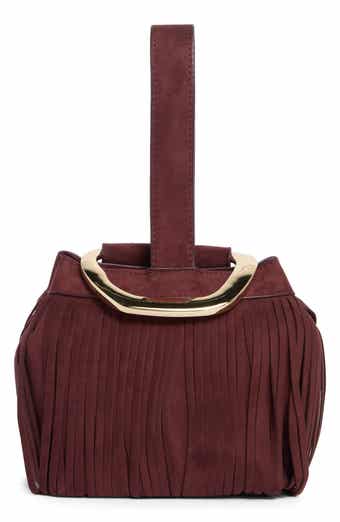 Dolce Vita Fringe Trim Mini Bucket Bag