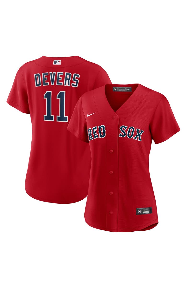 Nike Women's Nike Rafael Devers Red Boston Red Sox Alternate Replica Player Jersey, Main, color, 