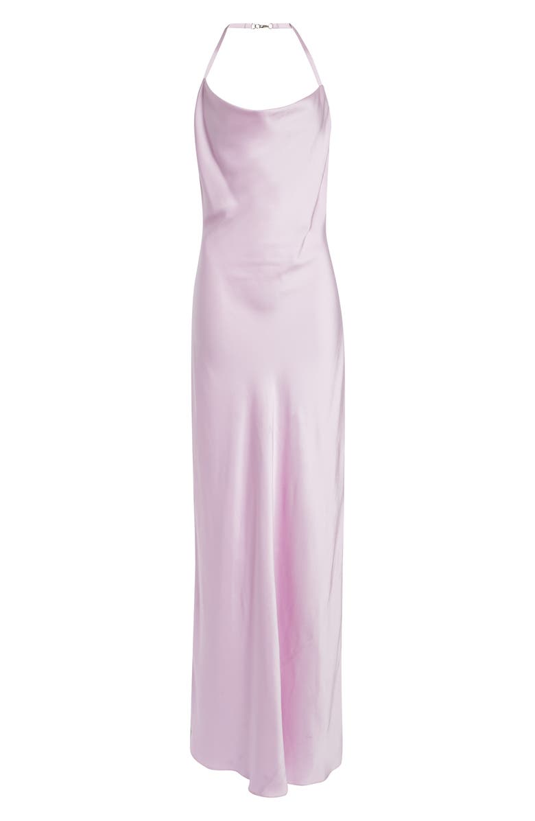 Stella McCartney Envers Satin Cocktail Slipdress, Alternate, color, Light Orchid