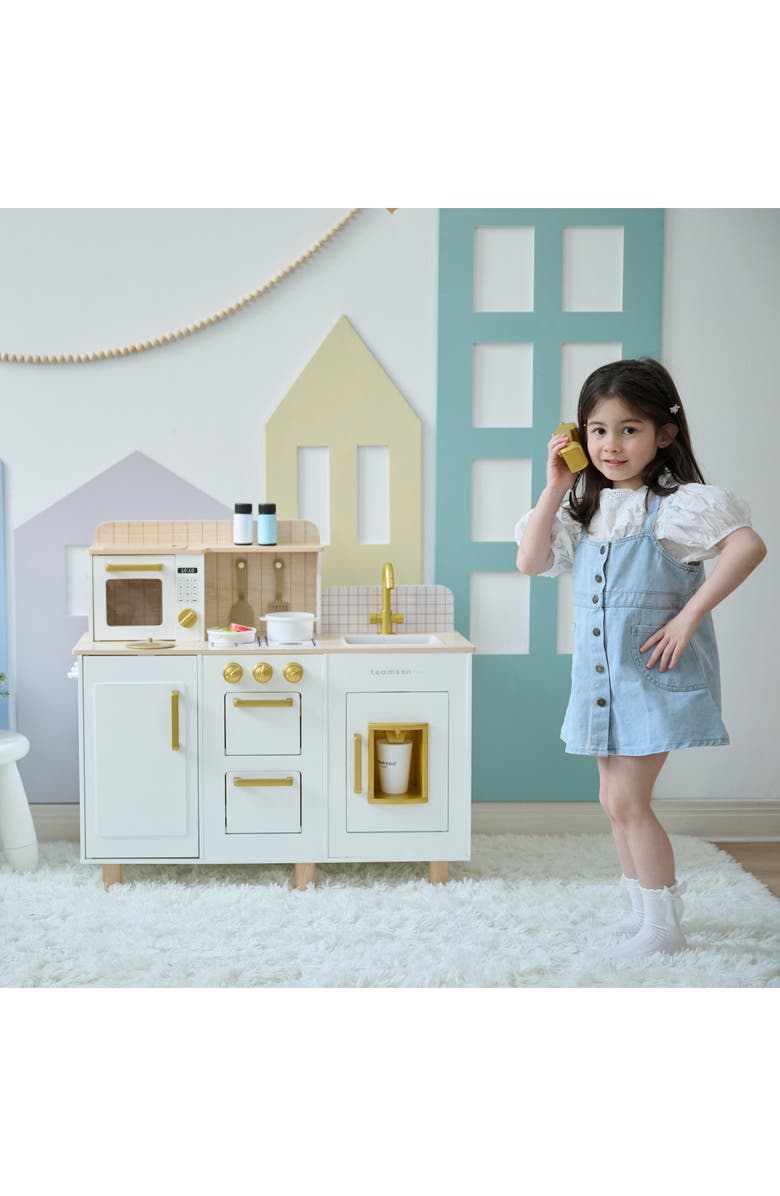 Teamson Kids Little Chef Hampton Play Kitchen & Accessories, Alternate, color, White