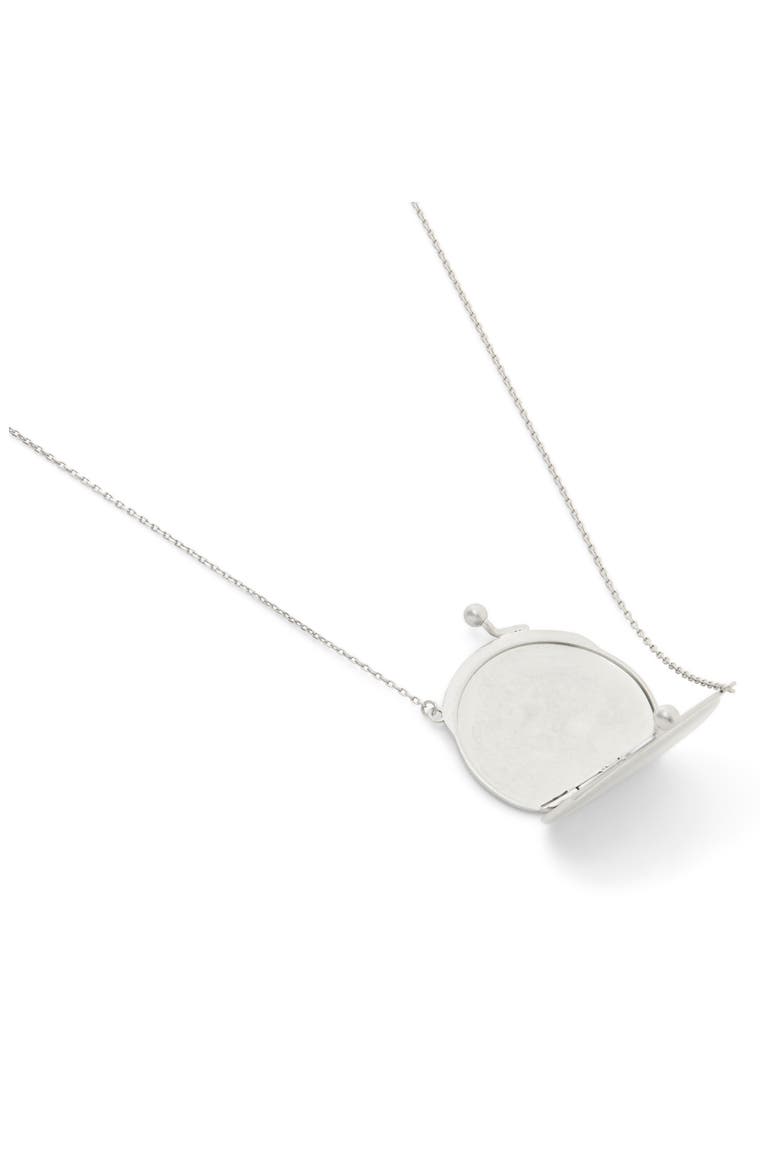 Runway Coin Purse Long Necklace, Alternate, color, ANTIQUE SILVER
