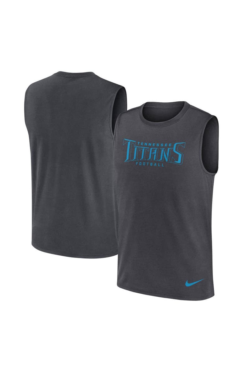 Nike Men's Nike Charcoal Tennessee Titans Primetime Legend Performance Muscle Tank Top, Main, color, Charcoal